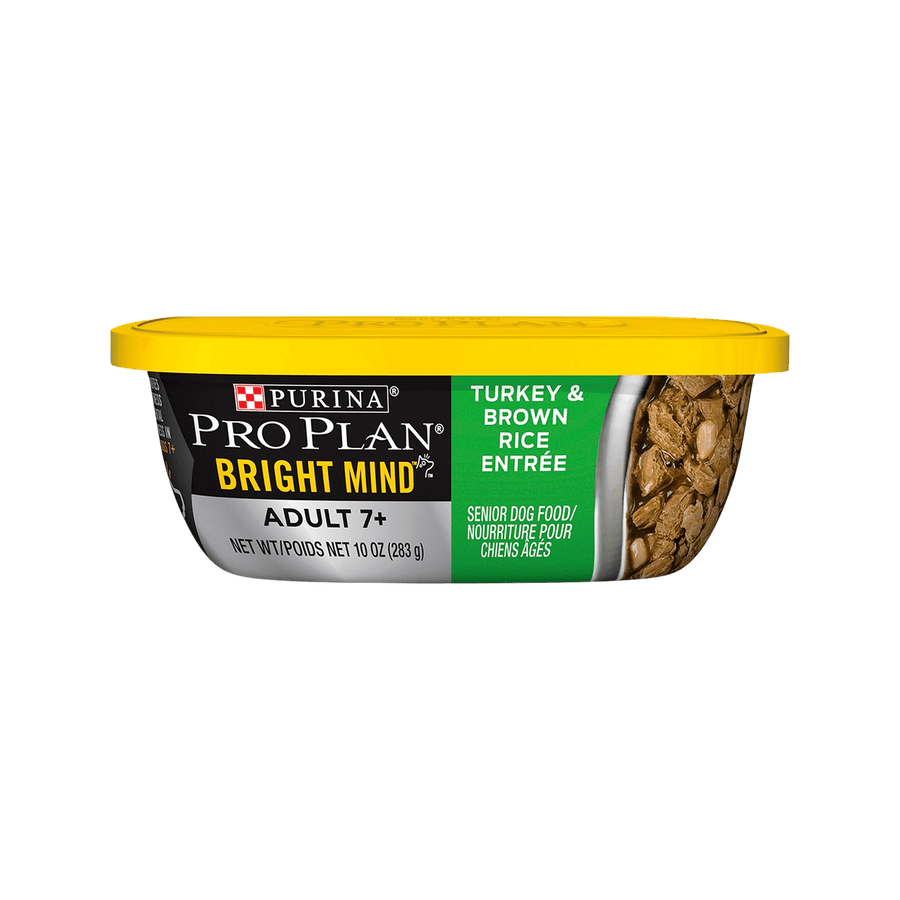 Purina Pro Plan Bright Mind Adult 7+ Turkey & Brown Rice Entrée Wet Dog Food