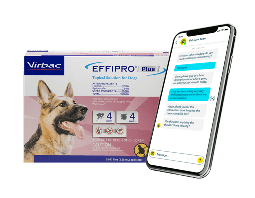Virbac EFFIPRO Topical Flea & Tick Treatment Bundle for Cats & Dogs