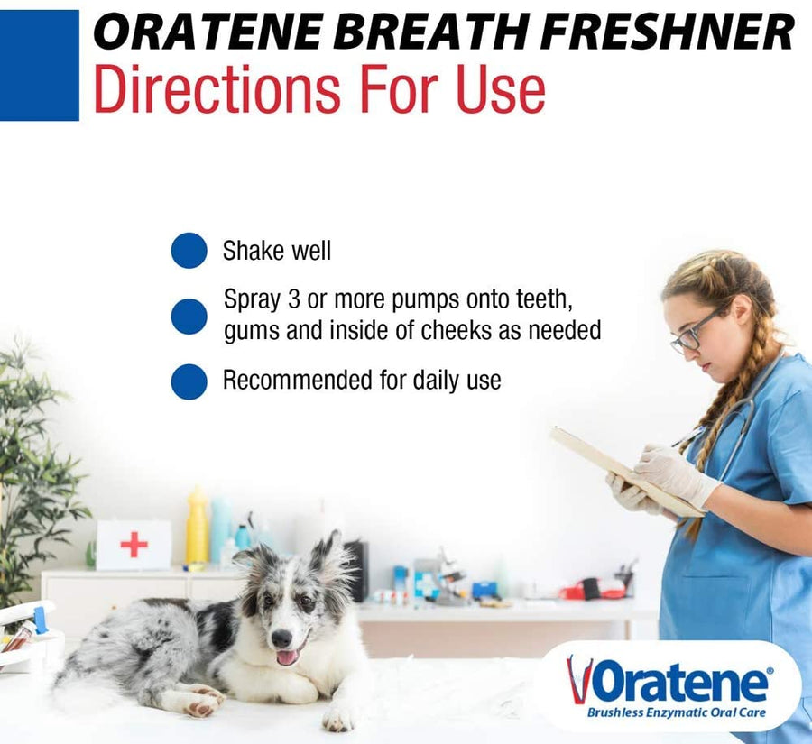 Oratene Enzymatic Brushless Oral Care Dog & Cat Breath Freshener