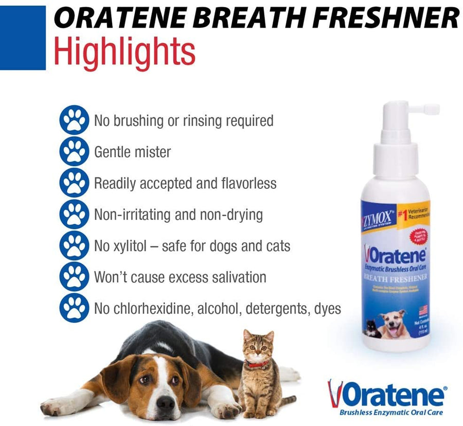 Oratene Breath Freshener - No brushing or rinsing required. Readily accepted and flavorless