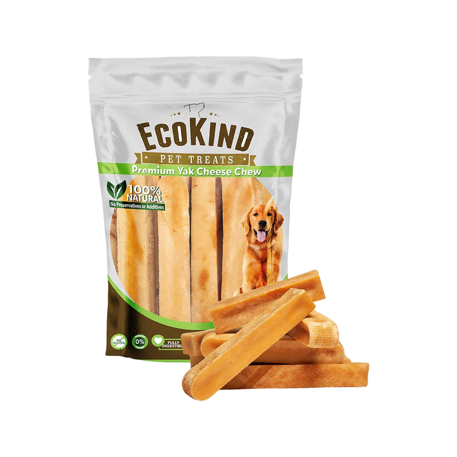 EcoKind Pet Treats Gold Small Yak Chews for Dogs