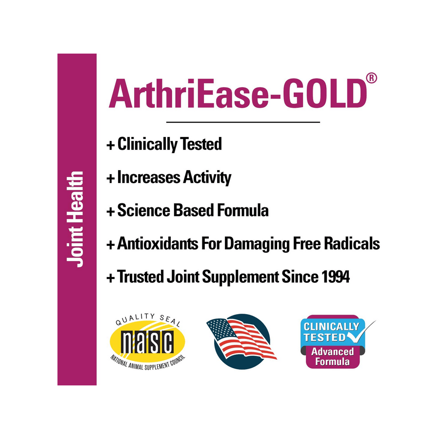 VetClassics ArthriEase-Gold Hip and Joint Support, Dogs and Cats, 120 Soft Chews