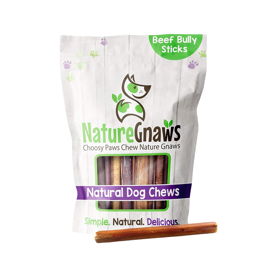 Nature Gnaws Beef Bully Stick Dog Chews for Dogs