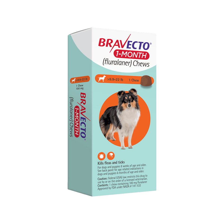 Bravecto 1-Month Chewable Tablets for Dogs and Puppies