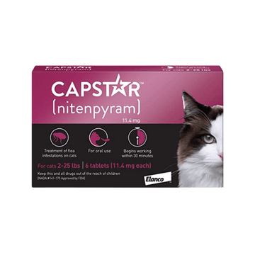 Capstar 6 pack for cats front of box