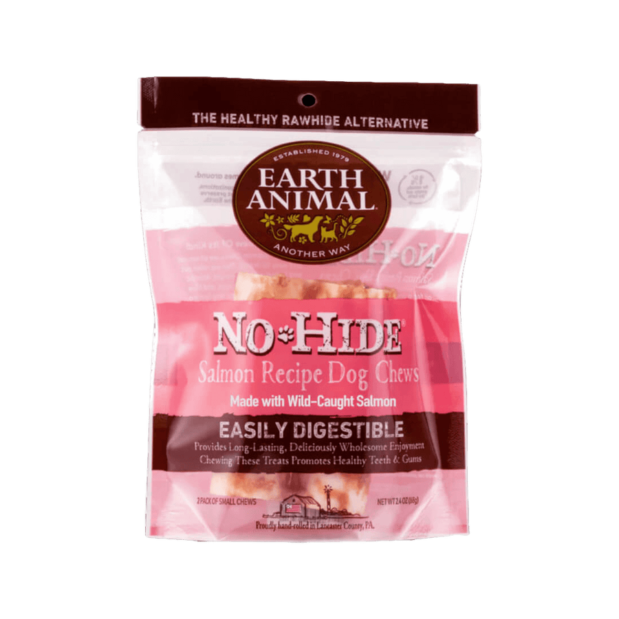 Earth Animal No-Hide Salmon & Brown Rice Chews for Dogs