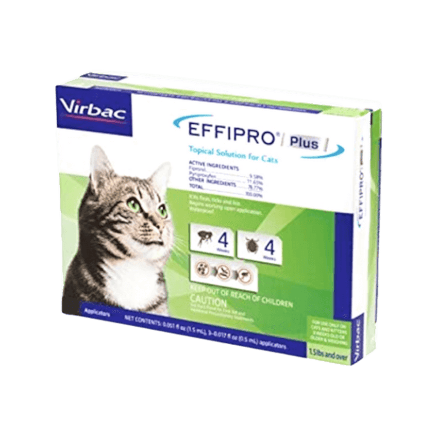 Virbac EFFIPRO Flea & Tick Preventative 3 Month Supply for Dogs & Cats