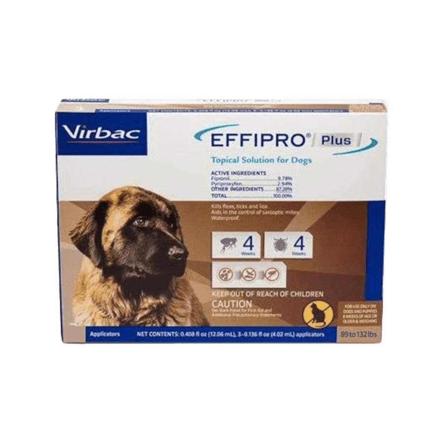 Virbac EFFIPRO Topical Flea & Tick Treatment 12 Supply for Cats & Dog