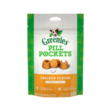 Greenies Pill Pockets for Tablets. Chicken flavored dog treats Ingredients