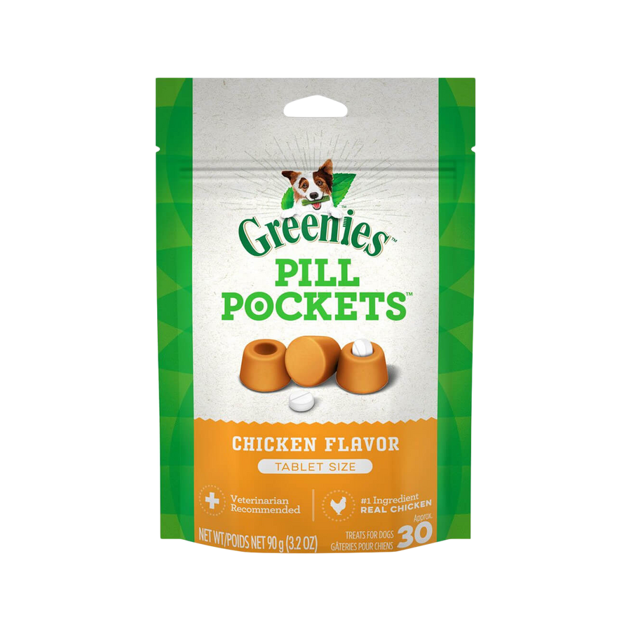 Greenies Pill Pockets for Tablets. Chicken flavored dog treats Ingredients