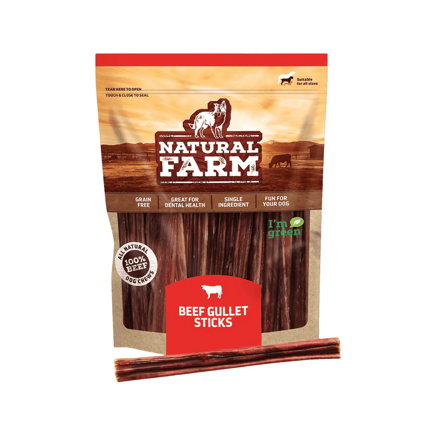 Natural Farm Beef Gullet Stick Chews for Dogs 6
