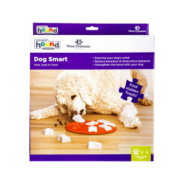 Outward Hound Dog Smart Orange Bone Interactive Treat Puzzle Toy