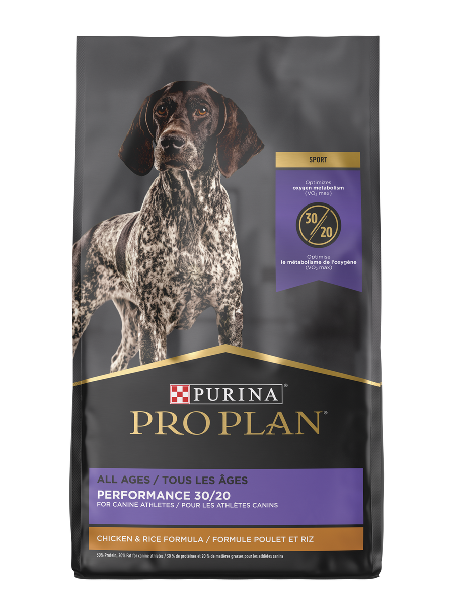 Purina Pro Plan All Ages Sport Performance 30/20 Chicken & Rice formula for Dogs