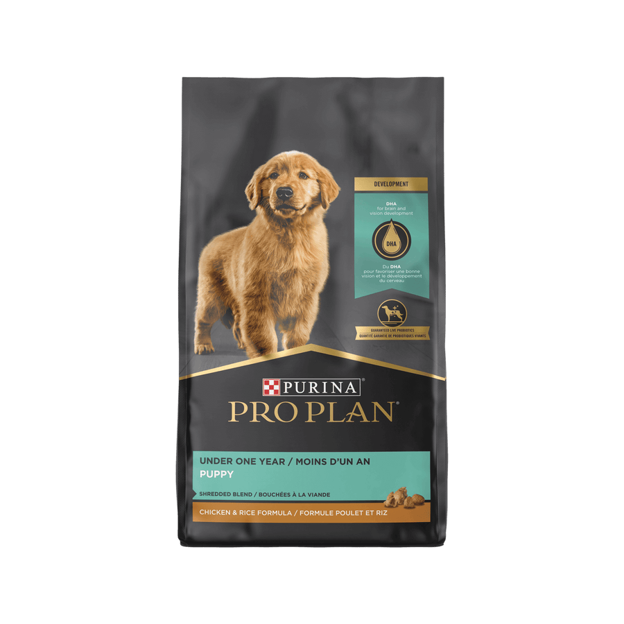 Purina Pro Plan Development Shredded Blend Puppy Dry Dog Food, Chicken and Rice Formula