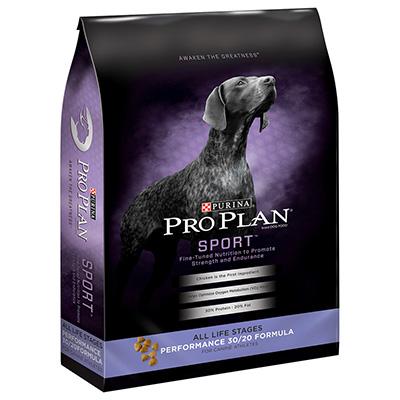 Purina Pro Plan All Ages Sport Performance 30/20 Chicken & Rice formula for Dogs