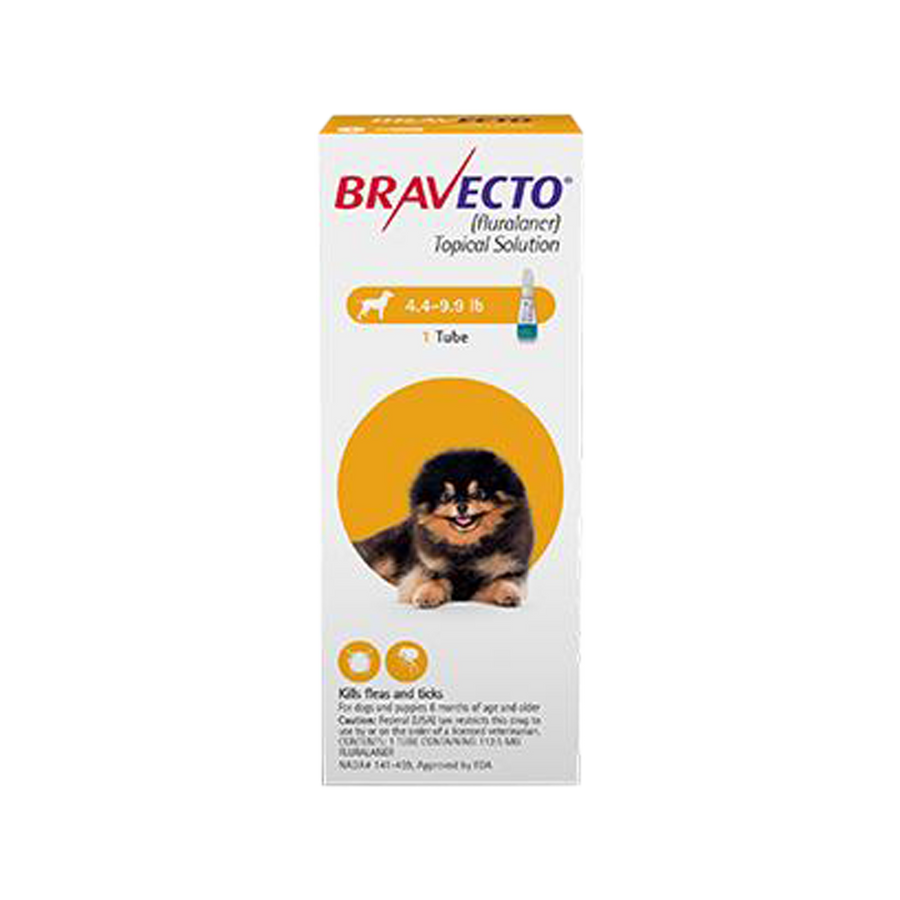 Bravecto Topical Solution for Dogs 4.4 - 9.9 lbs