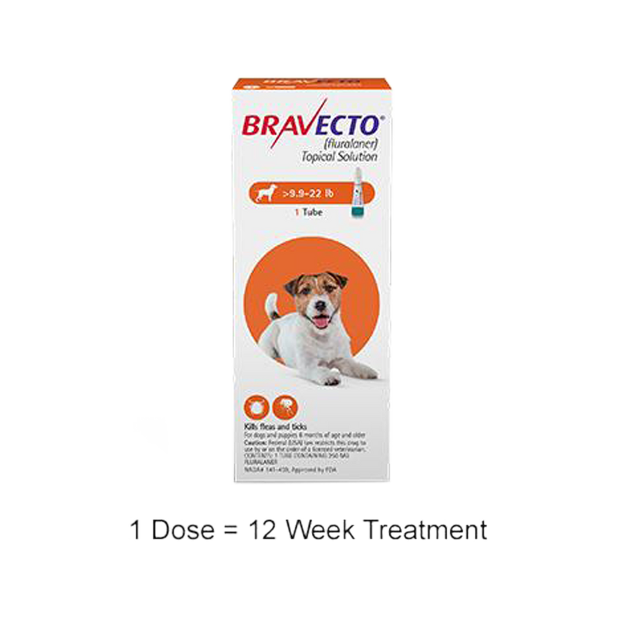 Bravecto Topical Solution for Dogs 9.9 - 22 lbs
