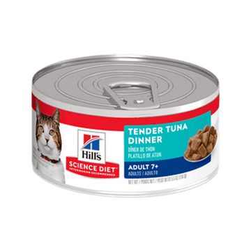 Hill's Science Diet Adult 7+ Tender Tuna Dinner Cat Food, 24 Ct