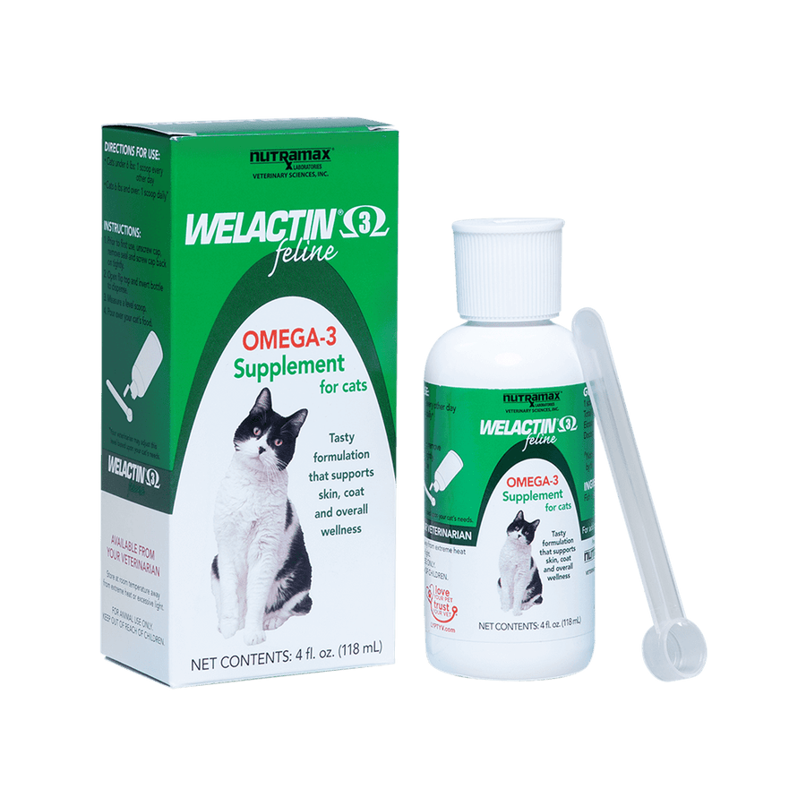 Welactin Balanced Skin & Coat Omega-3 Supplement for Cats, 4 Oz